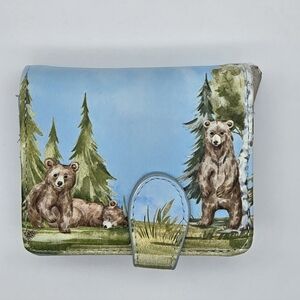 Shagwear Blue Wallet with Bear Design